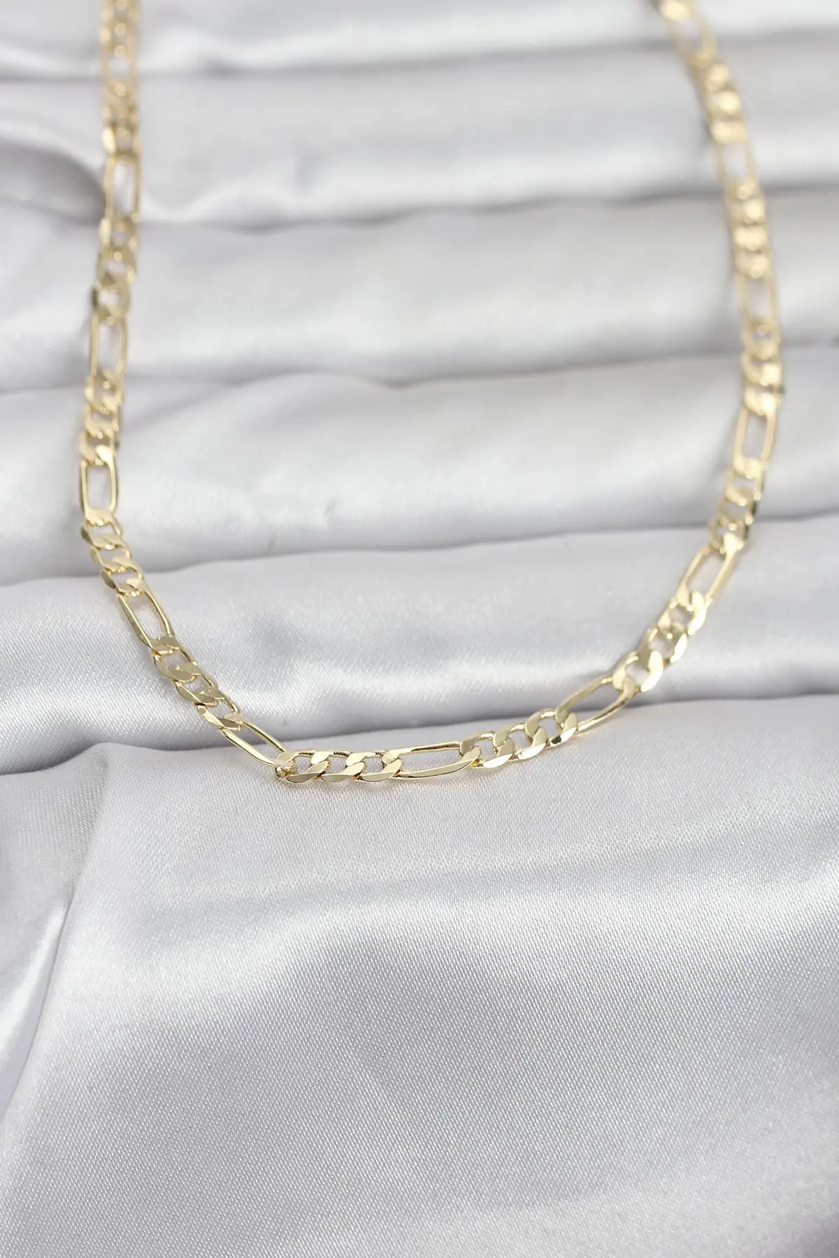 CM 14K Gold Renk Kuşgözü Zincir Model 60 cm Kadın Kolye