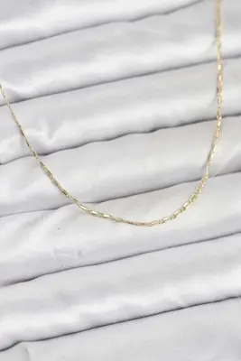 CM 14K Gold Renk Kesme Model 60 cm Kadın Kolye