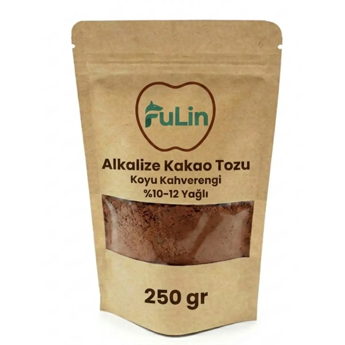 Alkalize Kakao Tozu %10-12 Yağlı - Koyu Kahverengi - 250 Gr 