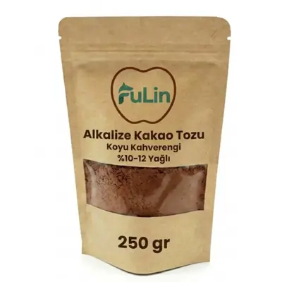 Alkalize Kakao Tozu %10-12 Yağlı - Koyu Kahverengi - 250 Gr 