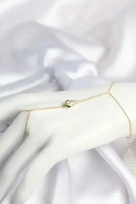 Gold Renk Yılan Model Pirinç Kadın Şahmeran