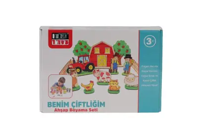 KM5898 Benim Çiftliğim Ahşap Boyama Seti