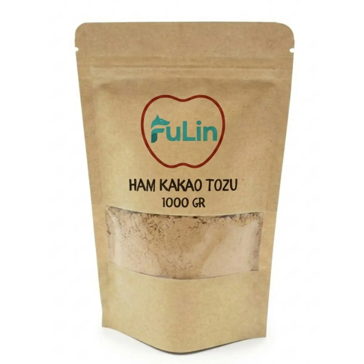 Fulin Gıda Ham Kakao Tozu %10-12 Yağlı İşlem Görmemiş Saf Kakao Raw Cocoa 1 KG