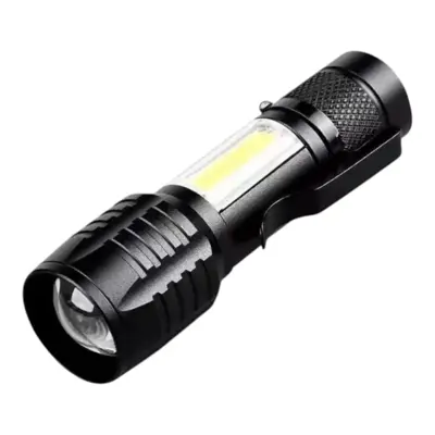 Wison ws-5454 Taktik el feneri USB şarj edilebilir kamp feneri COB zumlanabilir mini taşınabilir el feneri