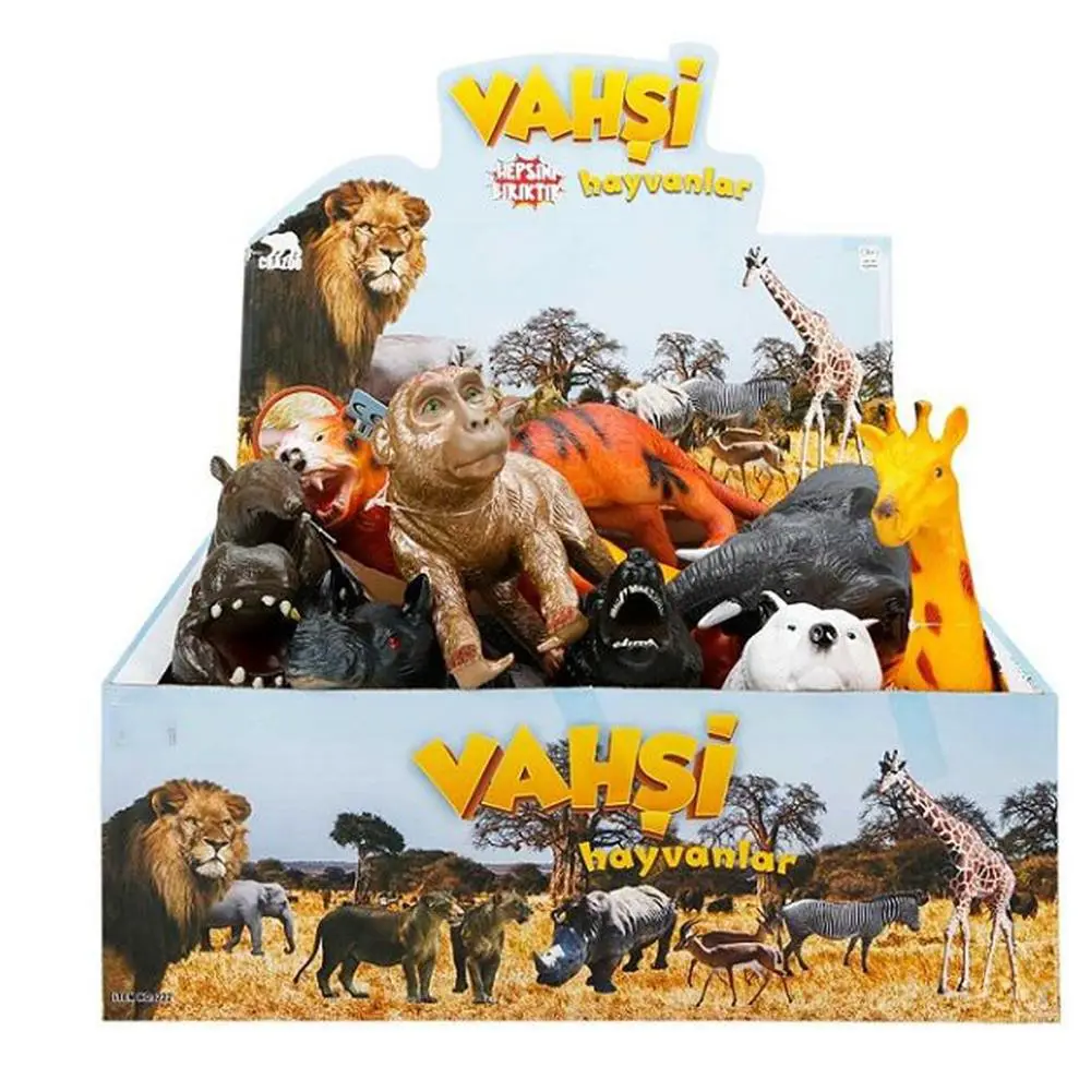 S00000725 Vahşi Hayvanlar Foam Sesli 27CM
