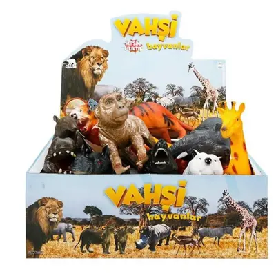 S00000725 Vahşi Hayvanlar Foam Sesli 27CM
