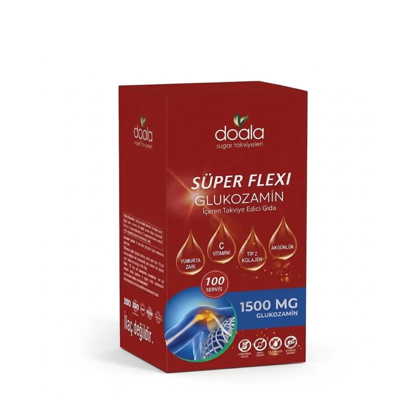 Doala Süper Flexi Glukozamin 1500 mg & Akgünlük Sıvı Ekstrakt Karışımı 100 ml
