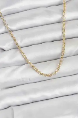 CM Gold Renk Pirinç Halkalı Model Kadın Kolye
