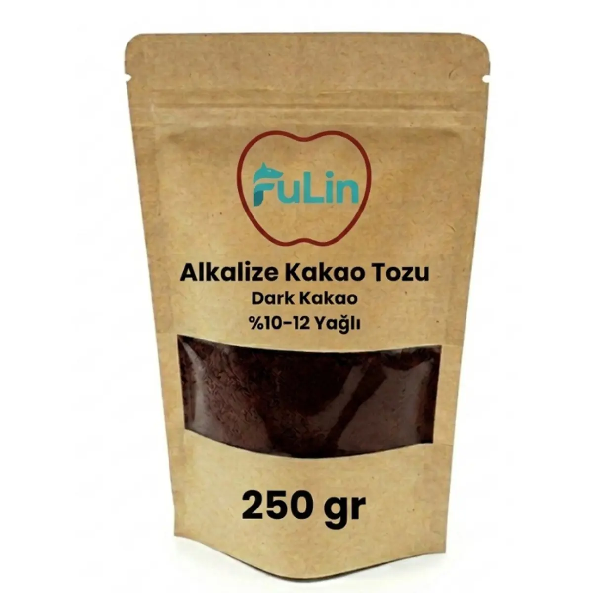 Alkalize Kakao Tozu %10-12 Yağlı - Dark Siyah - 250 Gr 
