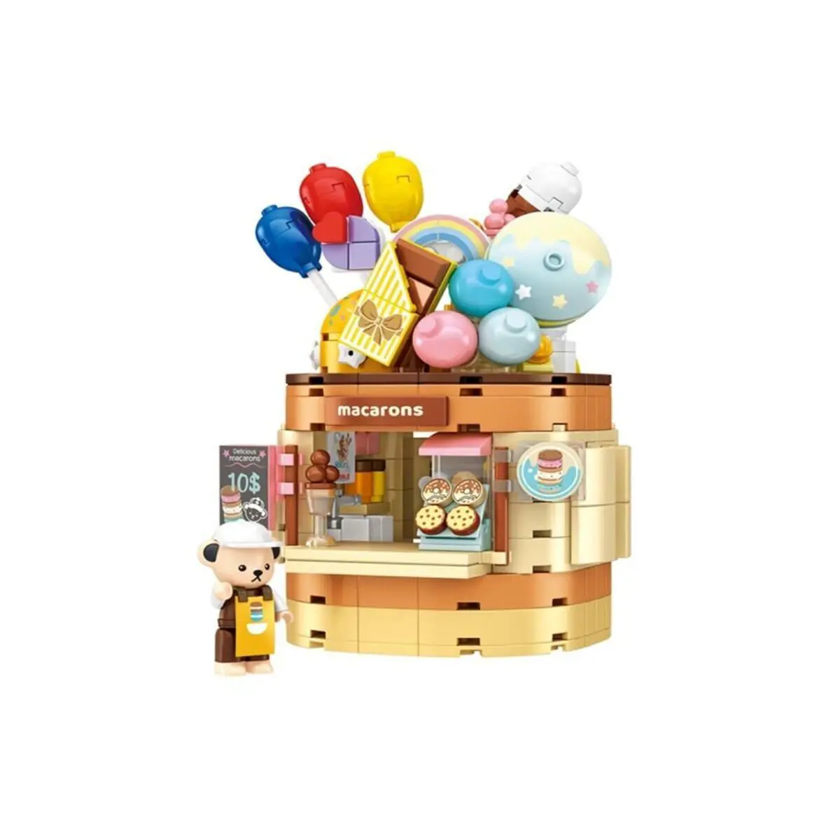 P881201 Panlos Teddy Bear Koleksiyonu Dondurma Dünyası 354 Parça Block Oyuncak