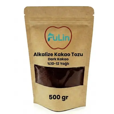 Alkalize Kakao Tozu %10-12 Yağlı - Dark Siyah - 500gr 