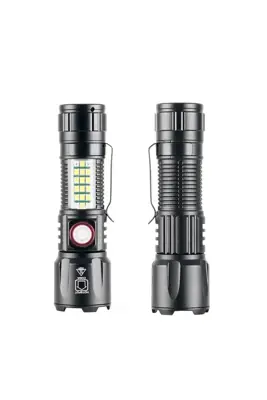 Wison WS-2828 10W 1000 Lümen Şarjlı Metal El Feneri